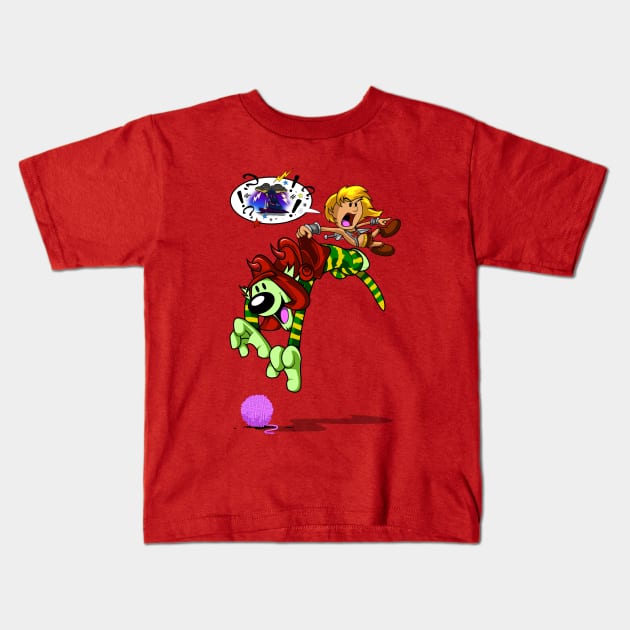 Fighting or fun? Kids T-Shirt by kudoze